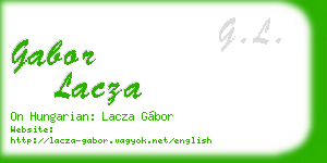 gabor lacza business card