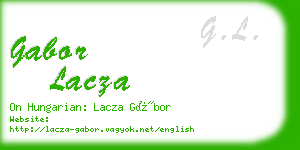 gabor lacza business card